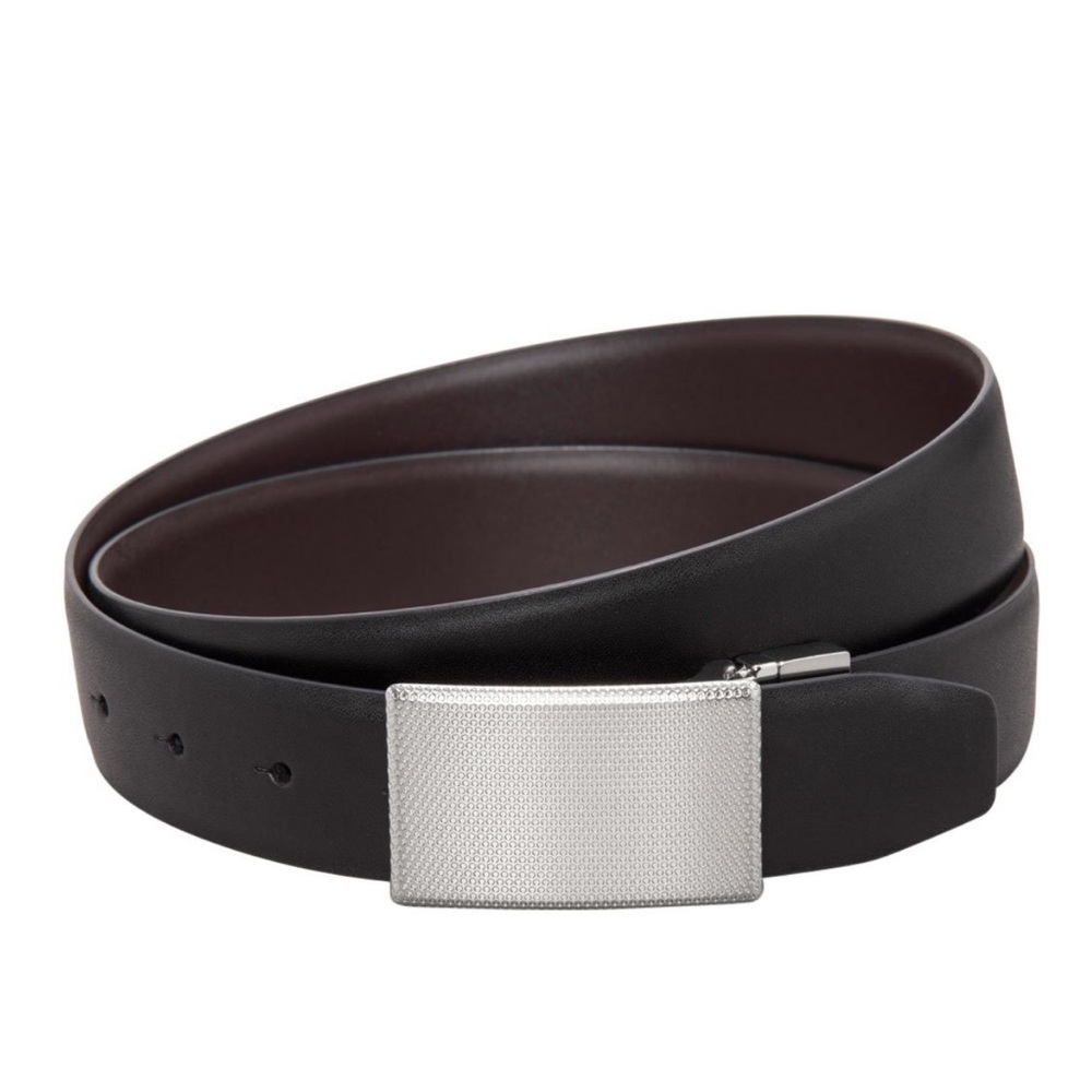 NIKE Men's Perforated Reversible BeltBlack Brown Medium